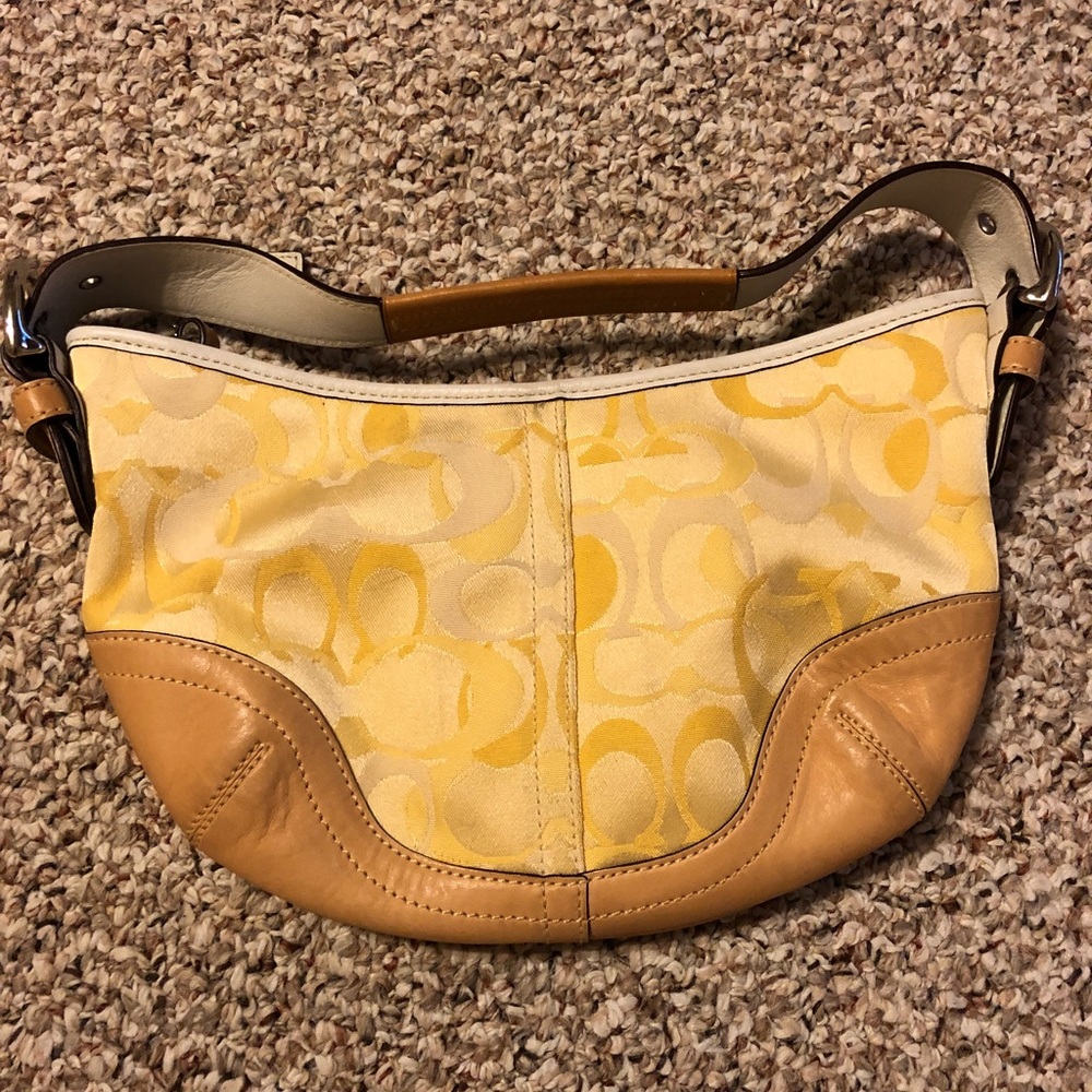 Ombré yellow Coach purse